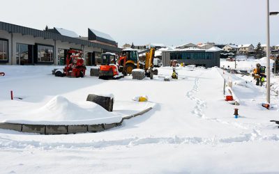 le chantier du Groupe scolaire de Besserette se poursuit malgré les conditions météorologiques