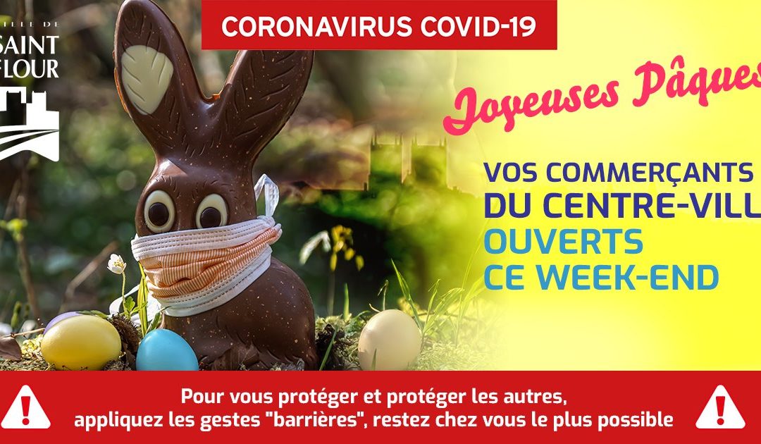 Covid-19   Vos commerçants du centre-ville ouverts pour le week-end de Pâques