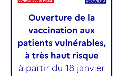 Covid-19   Vaccination ouverte aux patients vulnérables à très haut risque