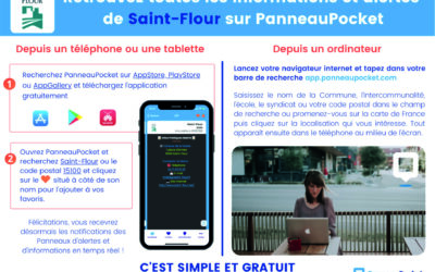 Panneau Pocket : une nouvelle application pour la Ville de Saint-Flour