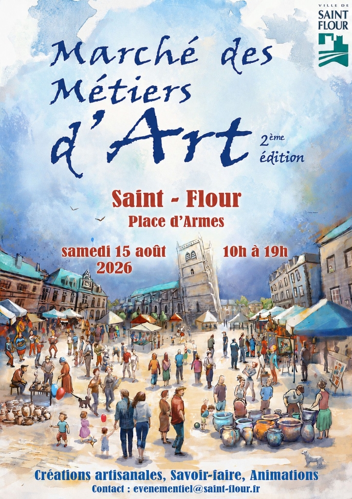 affiche marché artisanat d'art