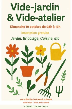 vide jardin affiche